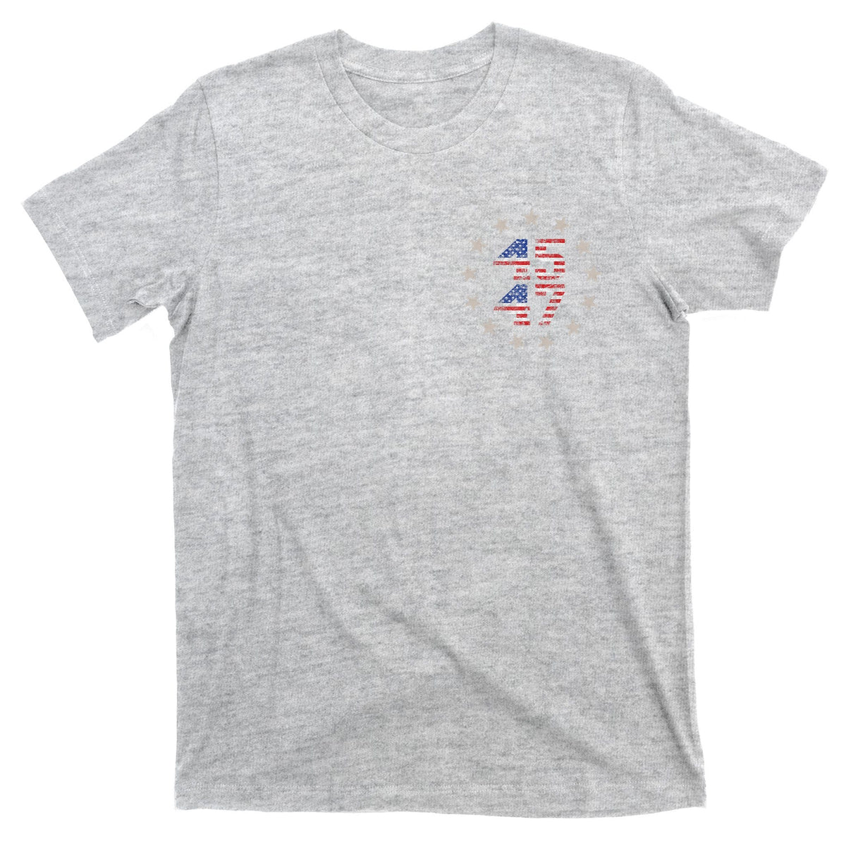 45 47 Trump 2024 American Flag Front And Back T-Shirt product image 9