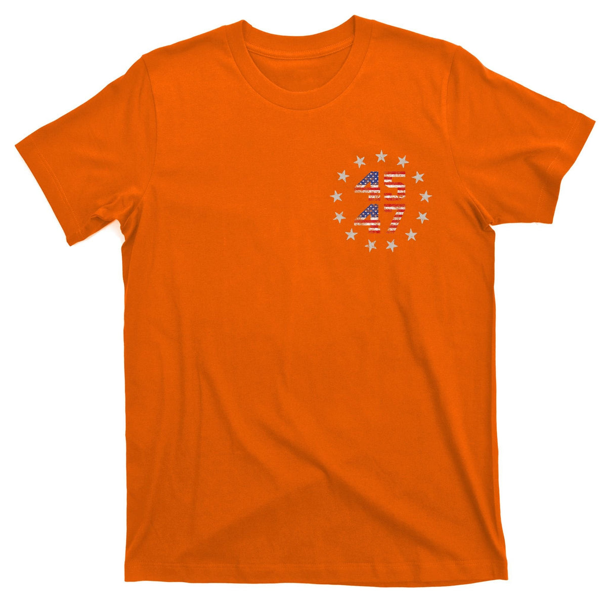 45 47 Trump 2024 American Flag Front And Back T-Shirt product image 5