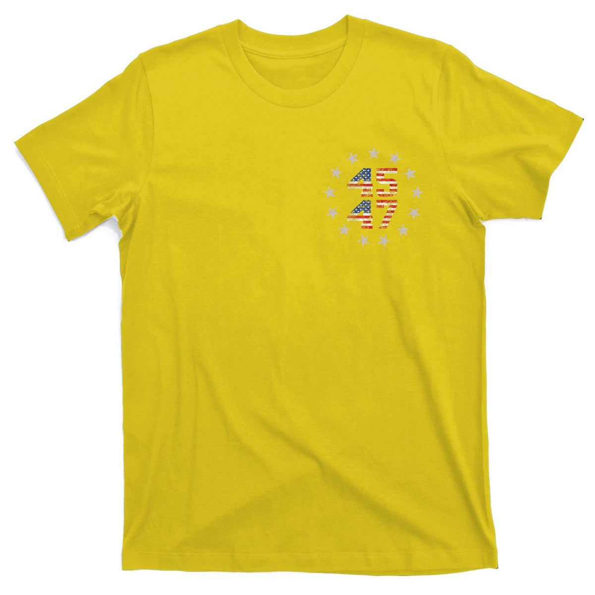 45 47 Trump 2024 American Flag Front And Back T-Shirt product image 3