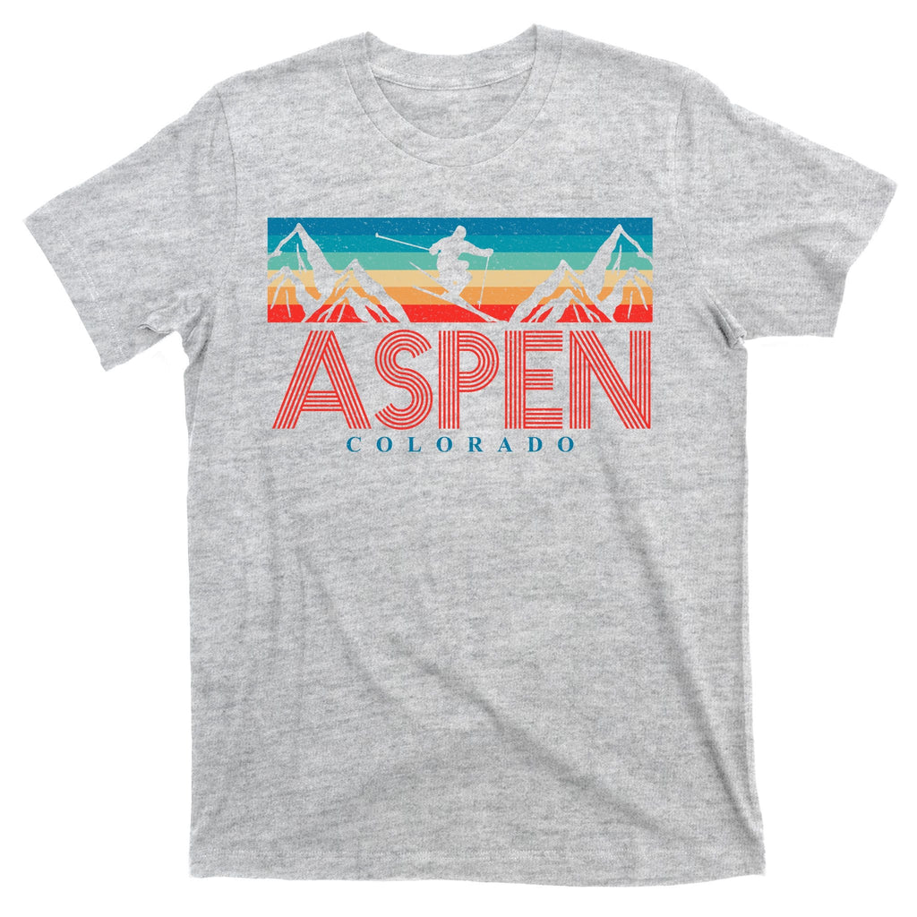 Aspen Colorado Ski Sunset Mountain T-Shirt product image 9
