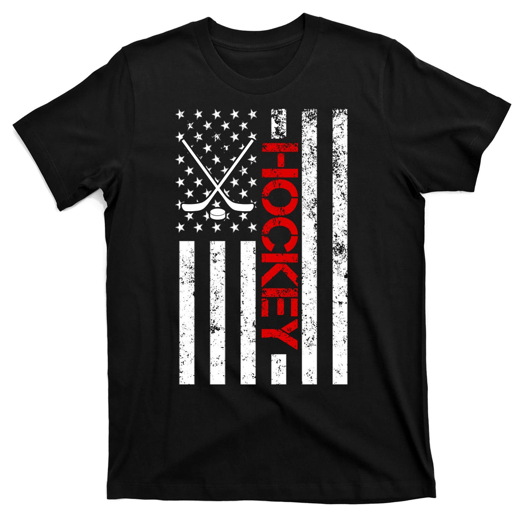 American Hockey Flag Vintage T-Shirt product image 7