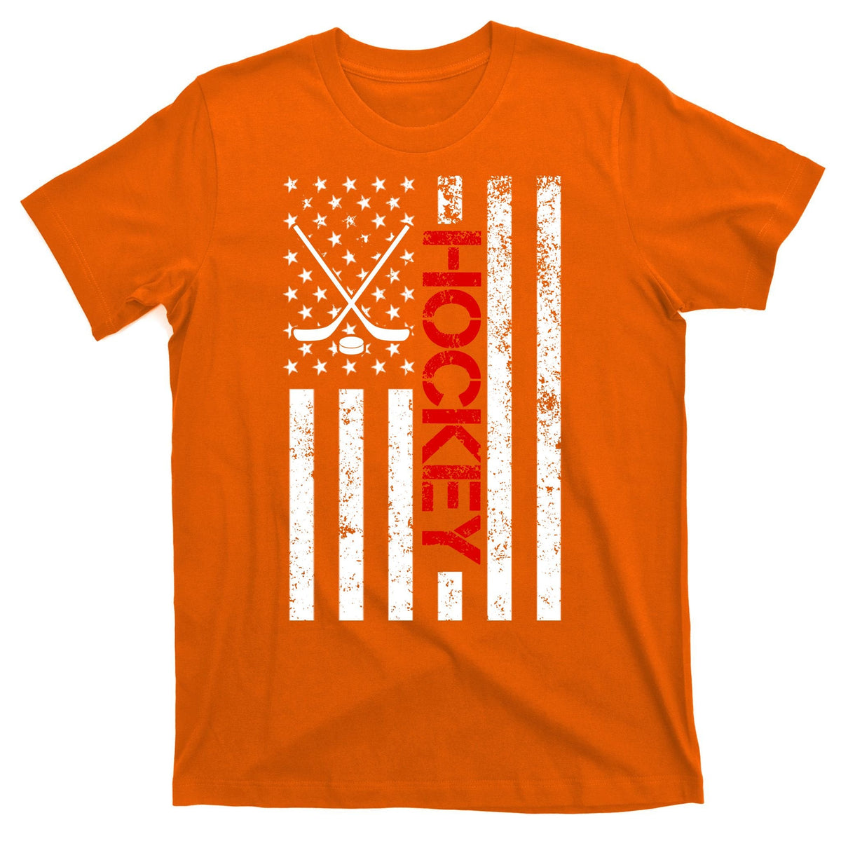 American Hockey Flag Vintage T-Shirt product image 5
