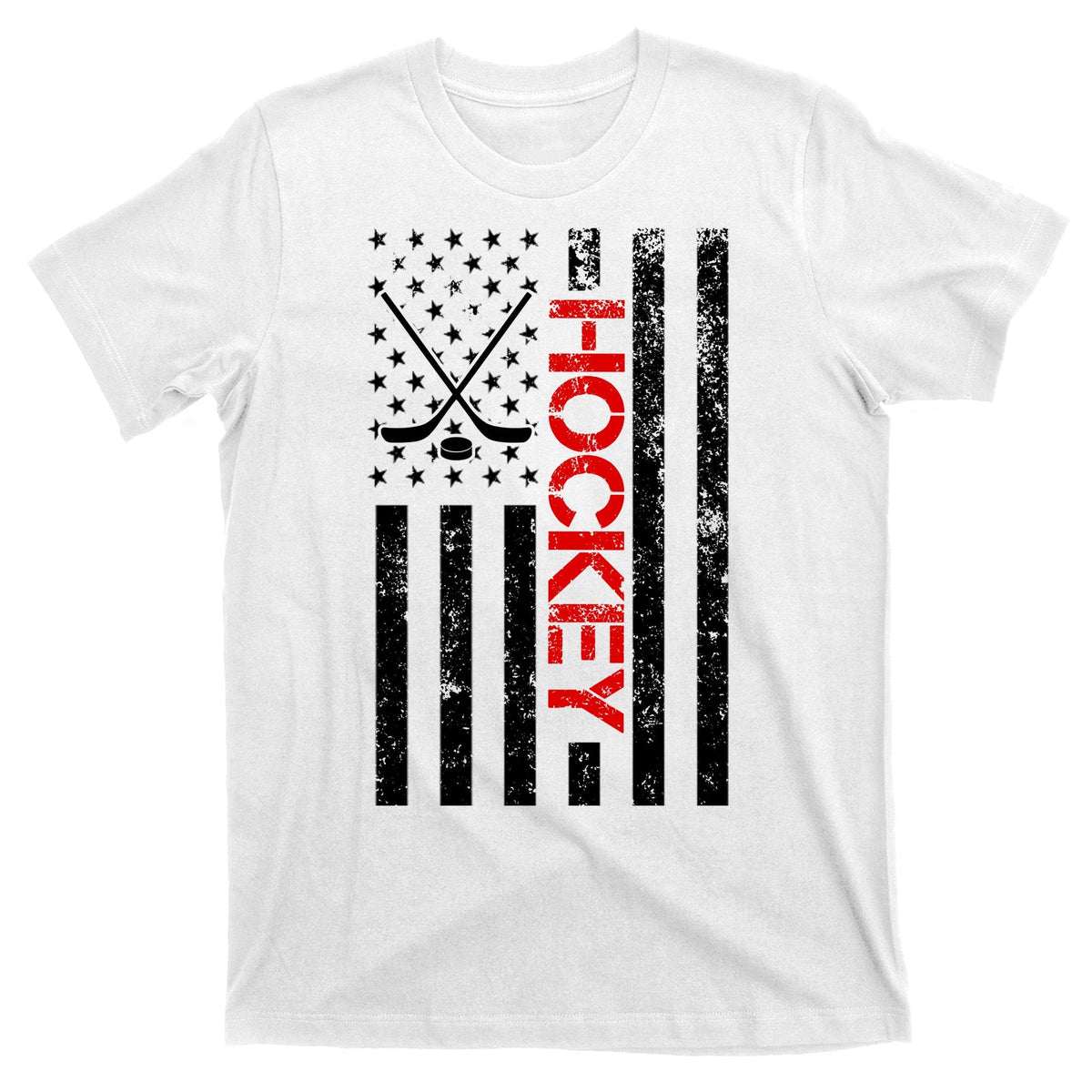 American Hockey Flag Vintage T-Shirt product image 11
