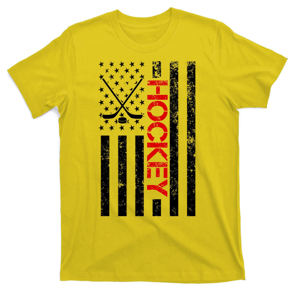 American Hockey Flag Vintage T-Shirt product image 3