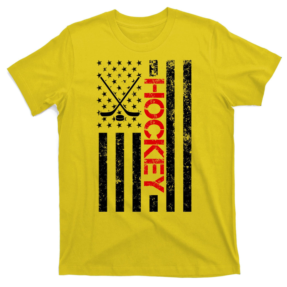 American Hockey Flag Vintage T-Shirt product image 3