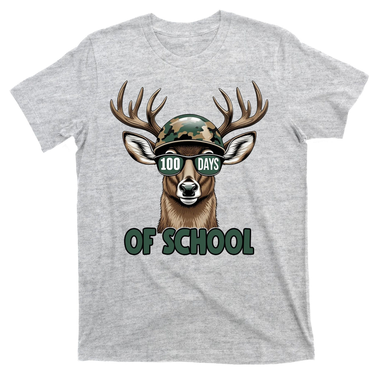 Bucked 100 Days Of School Deer Student 100th Day T-Shirt product image 9