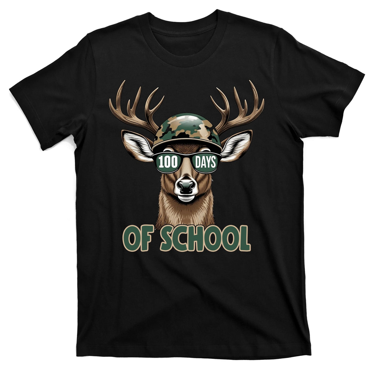 Bucked 100 Days Of School Deer Student 100th Day T-Shirt product image 7
