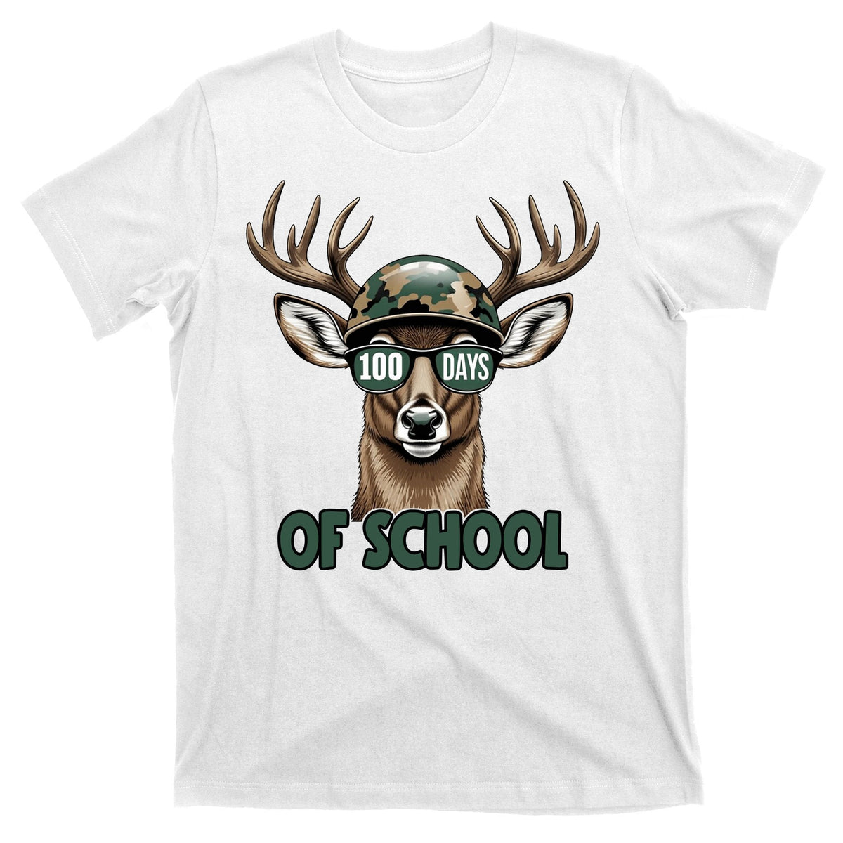 Bucked 100 Days Of School Deer Student 100th Day T-Shirt product image 11