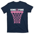 Breast Cancer Basketball Goal Pink Ribbon Awareness T-Shirt product image 1