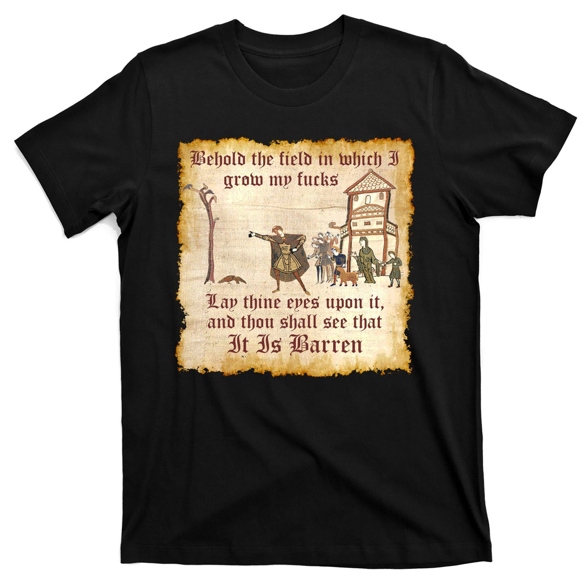 Behold The Field Medieval Dank Meme T-Shirt product image 7