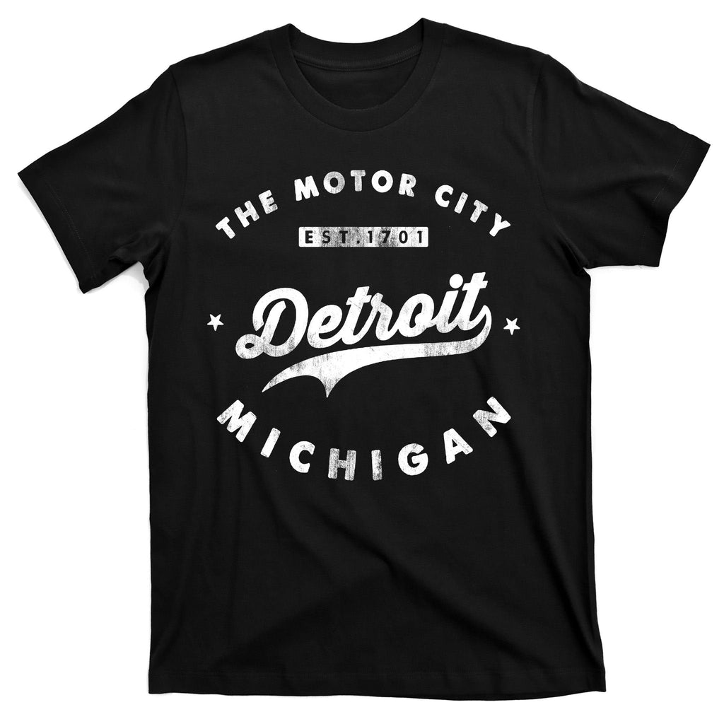 Classic Retro Vintage Detroit Michigan Motor City T-Shirt product image 7