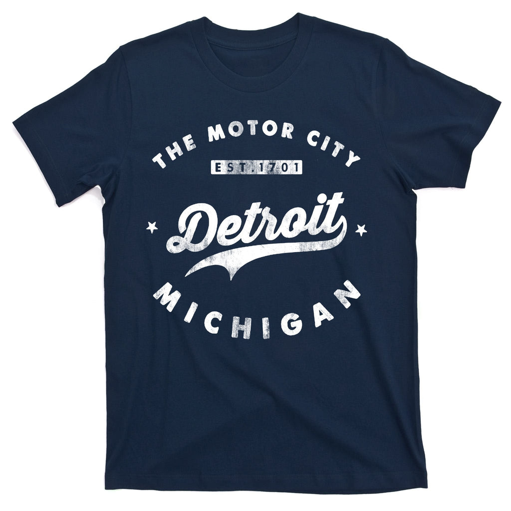 Classic Retro Vintage Detroit Michigan Motor City T-Shirt product image 1