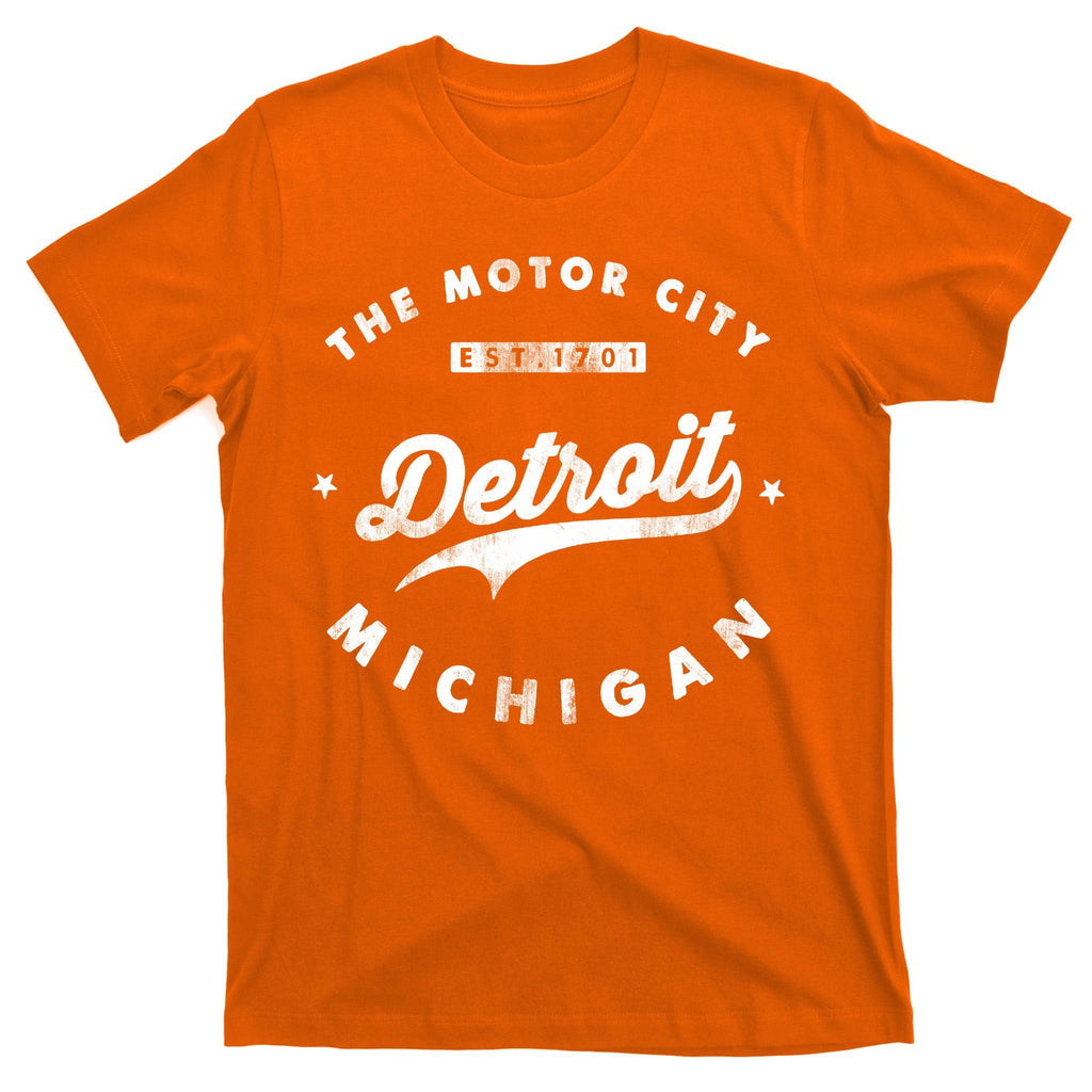 Classic Retro Vintage Detroit Michigan Motor City T-Shirt product image 5
