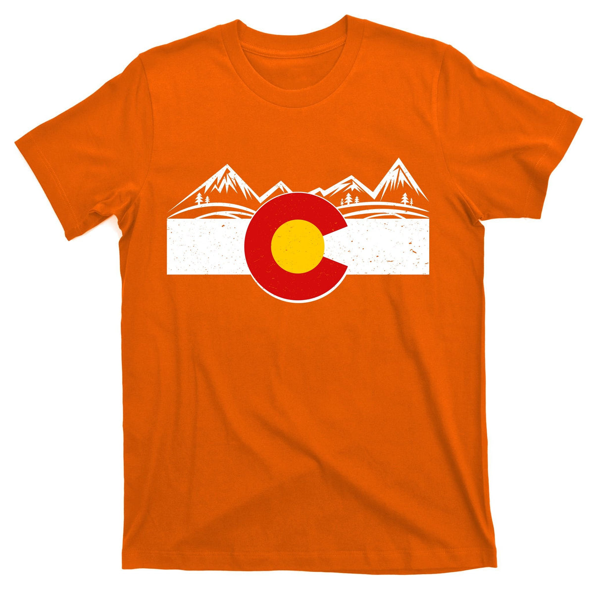 Colorado Wilderness Mountains Flag T-Shirt product image 5