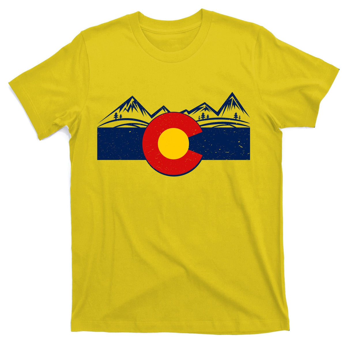 Colorado Wilderness Mountains Flag T-Shirt product image 3