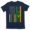Crawfish Fleur-De-Lis Flag Mardi Gras T-Shirt product image 1