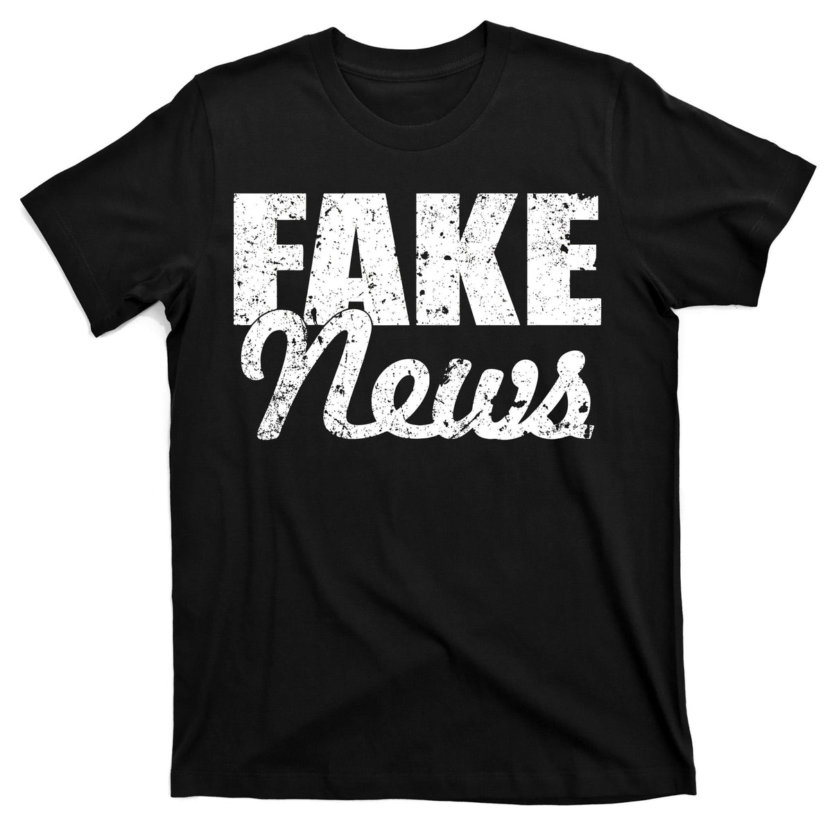 Distressed Fake News Logo T-Shirt product image 7