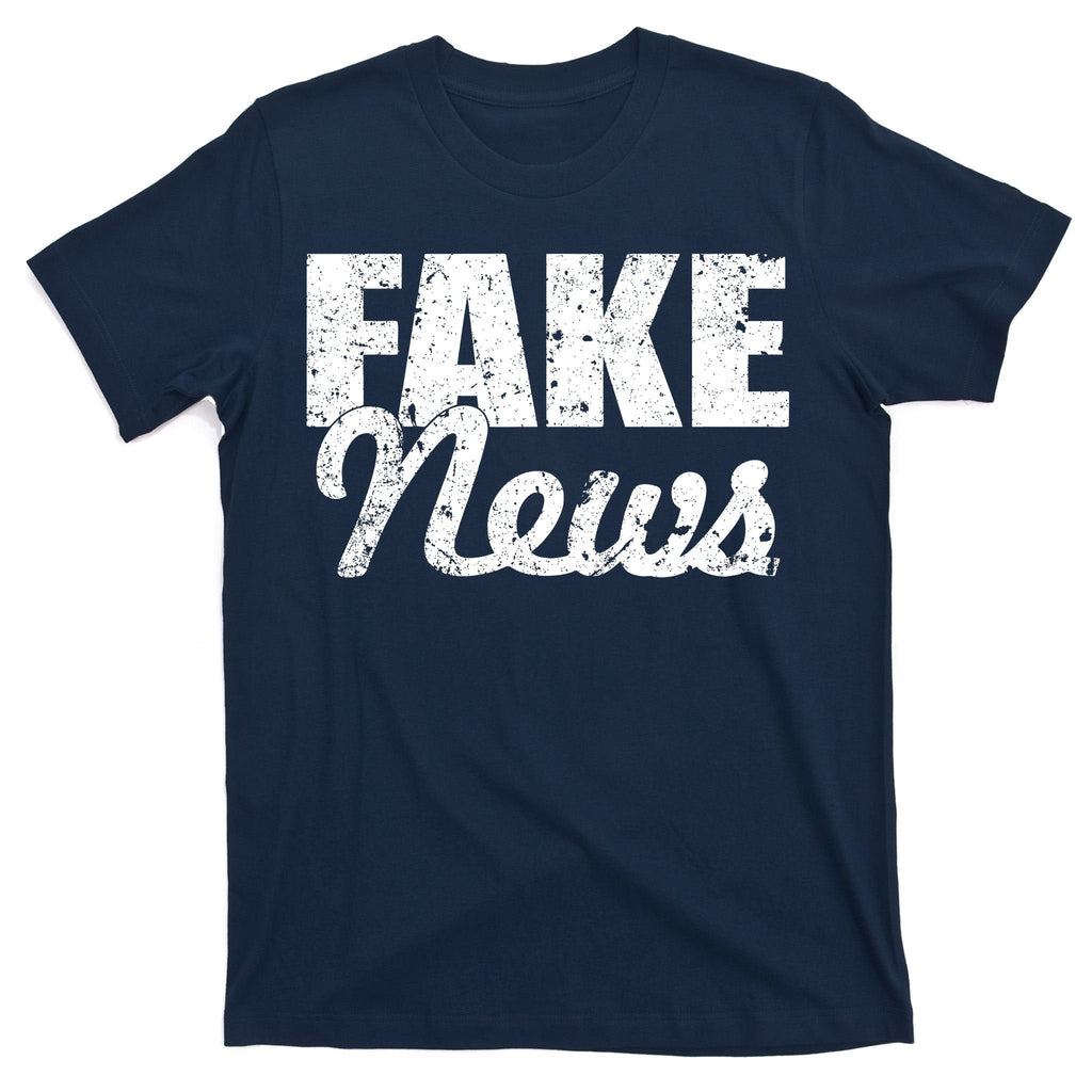 Distressed Fake News Logo T-Shirt product image 1