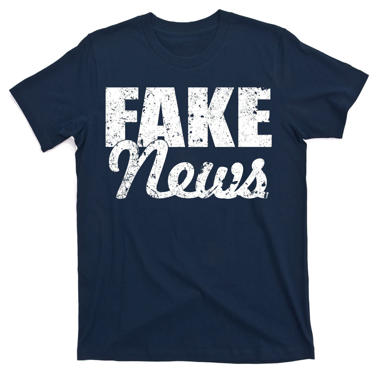 Distressed Fake News Logo T-Shirt product image 1