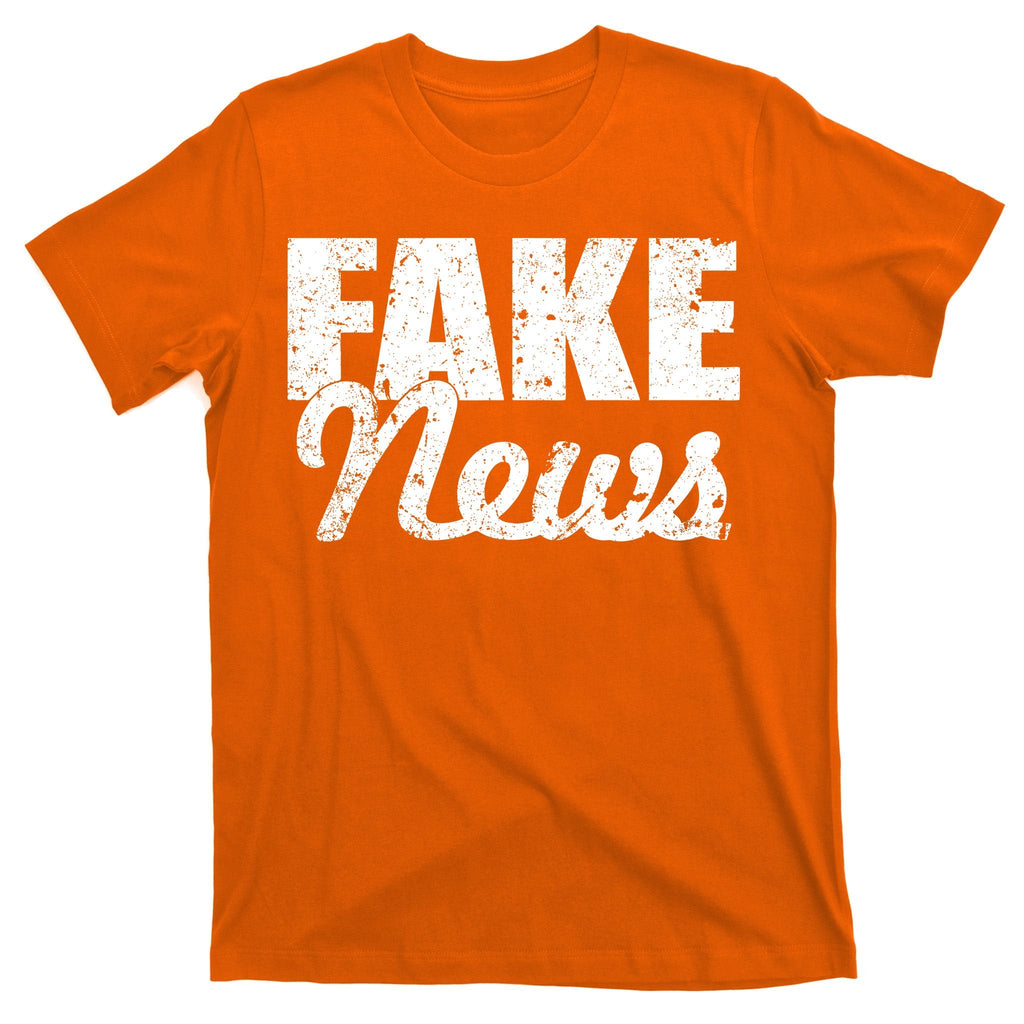 Distressed Fake News Logo T-Shirt product image 5