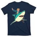 Donald Trump Riding Shark T-Shirt product image 1