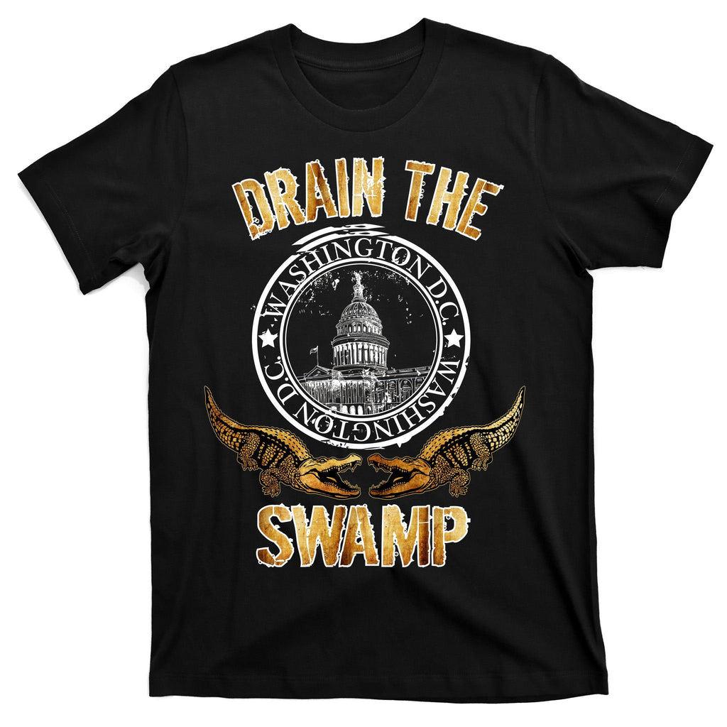 Drain The Swamp Washington DC Alligator Logo Trump T-Shirt product image 7