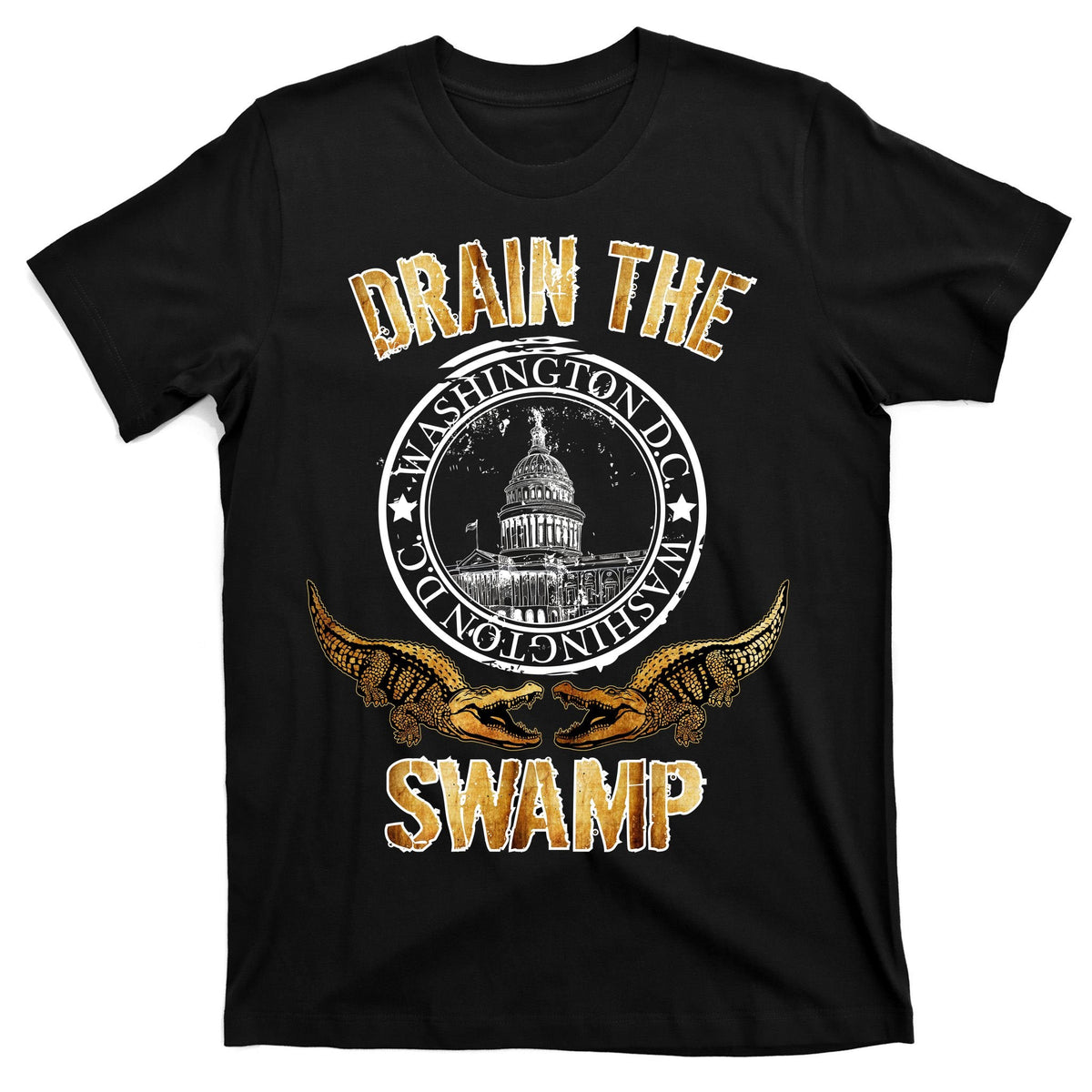 Drain The Swamp Washington DC Alligator Logo Trump T-Shirt product image 7