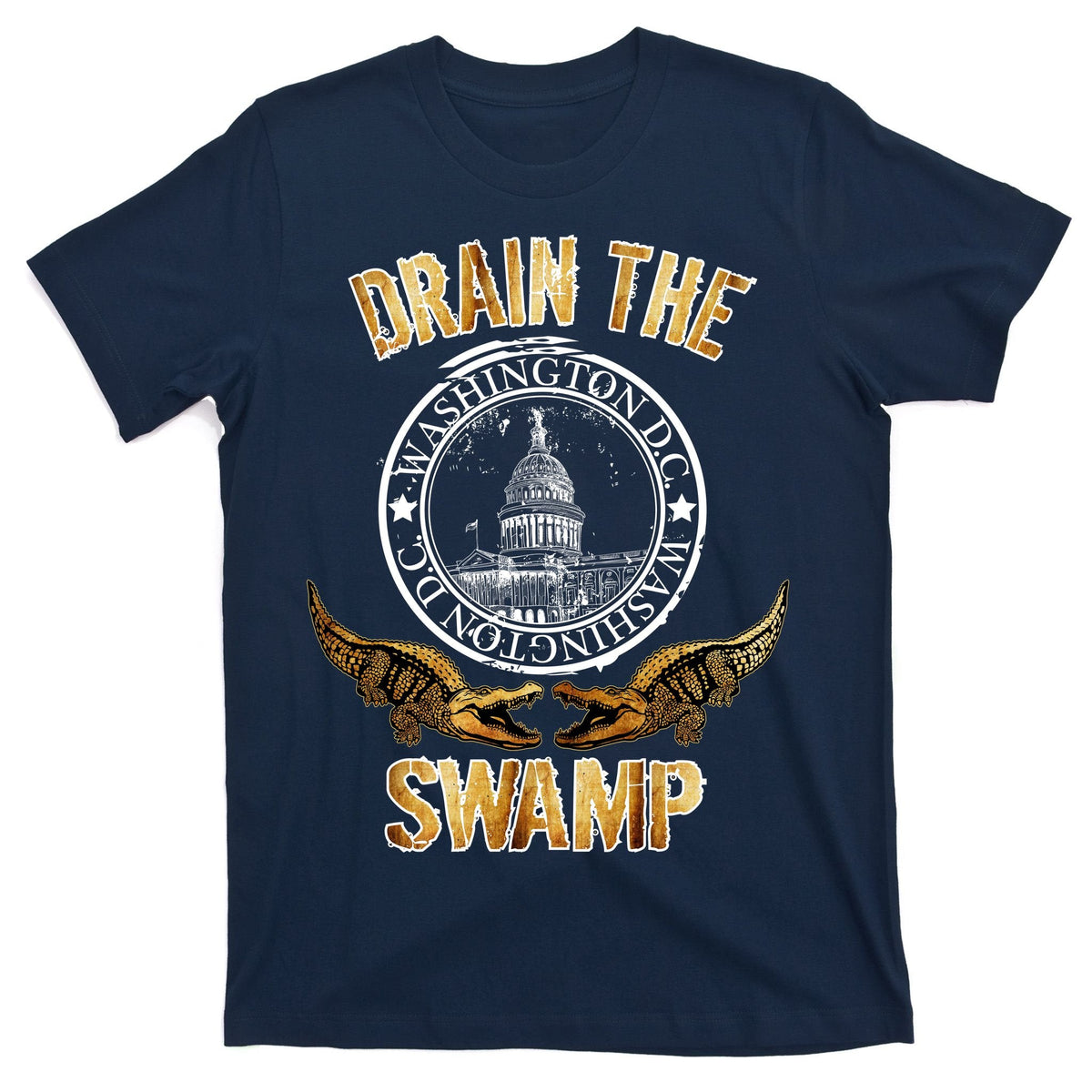 Drain The Swamp Washington DC Alligator Logo Trump T-Shirt product image 1