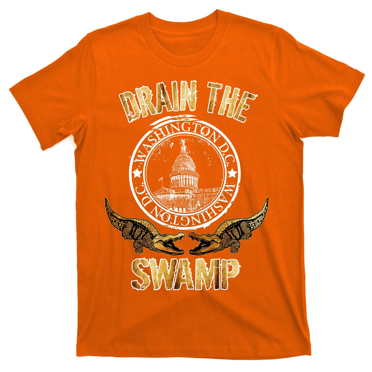 Drain The Swamp Washington DC Alligator Logo Trump T-Shirt product image 5