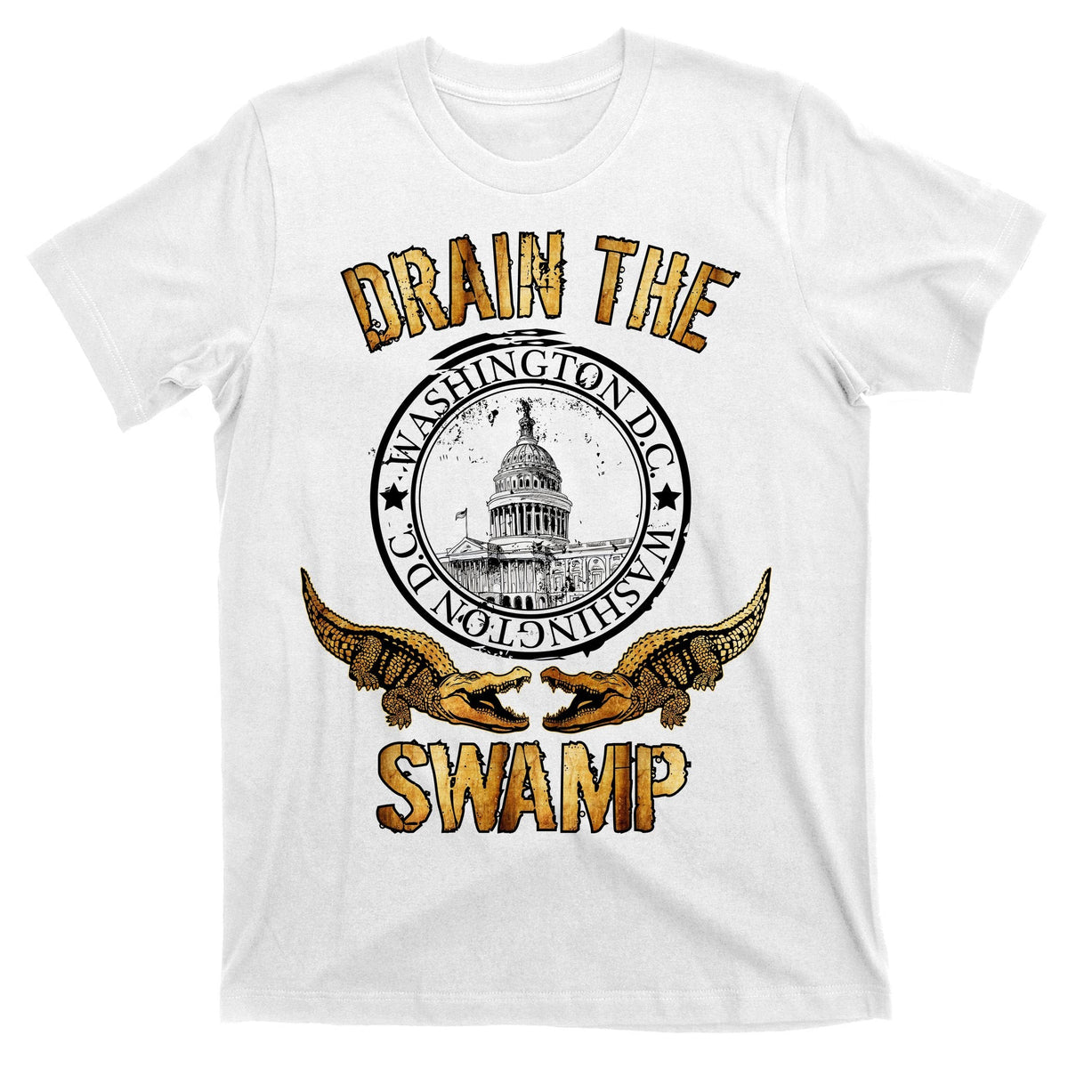 Drain The Swamp Washington DC Alligator Logo Trump T-Shirt product image 11