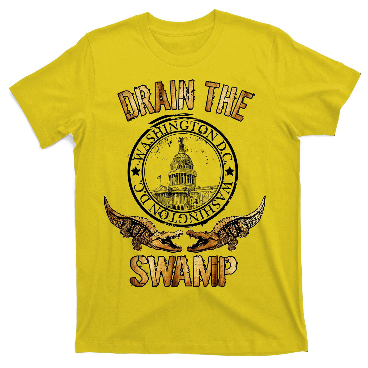 Drain The Swamp Washington DC Alligator Logo Trump T-Shirt product image 3