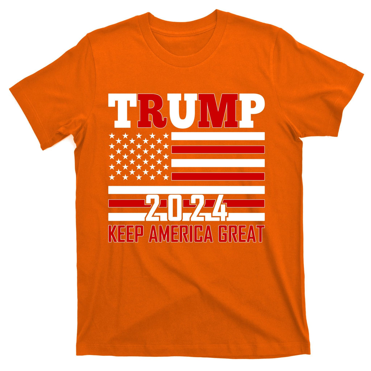 Donald Trump 2024 Keep America Great Usa Flag T-Shirt product image 5