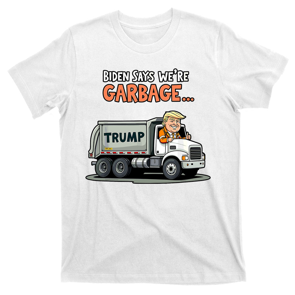 Donald Trump Rides In Truck Biden Says Were Garbage T-Shirt product image 11
