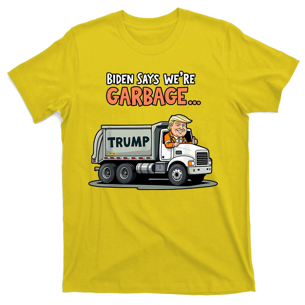 Donald Trump Rides In Truck Biden Says Were Garbage T-Shirt product image 3
