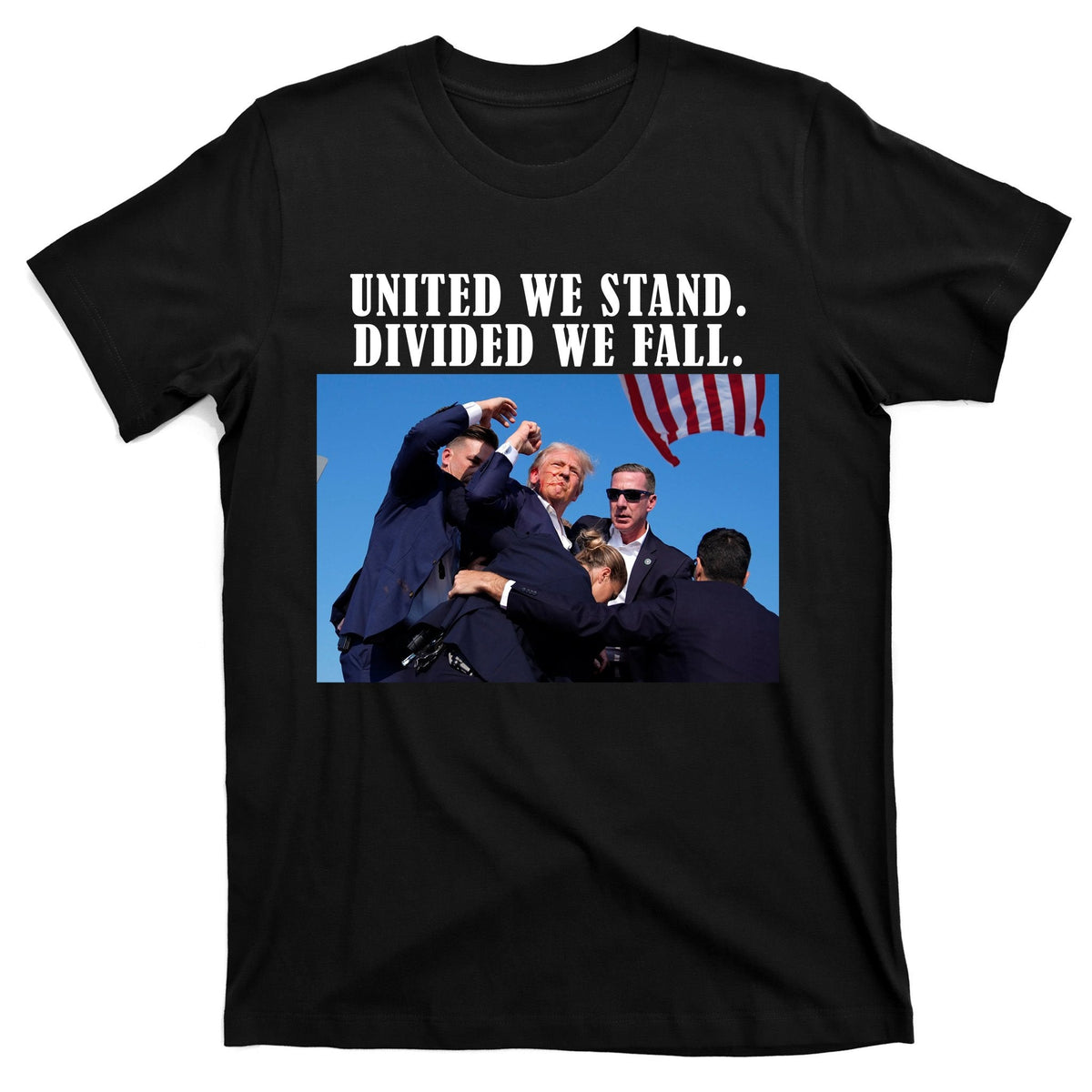 Donald Trump United We Stand Dived We Fall T-Shirt product image 7