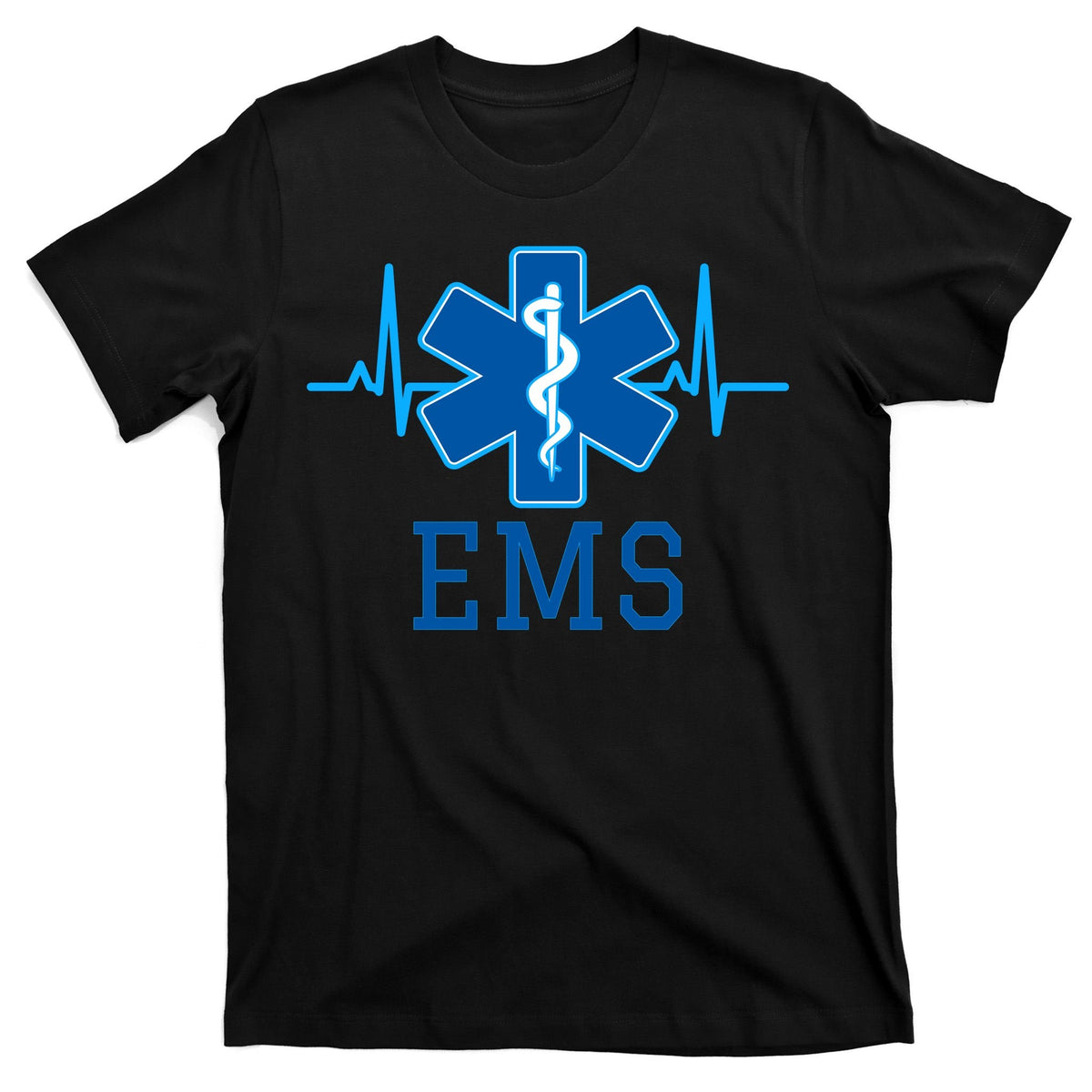 EMS Emergency Medical Services Pulse Logo T-Shirt product image 7