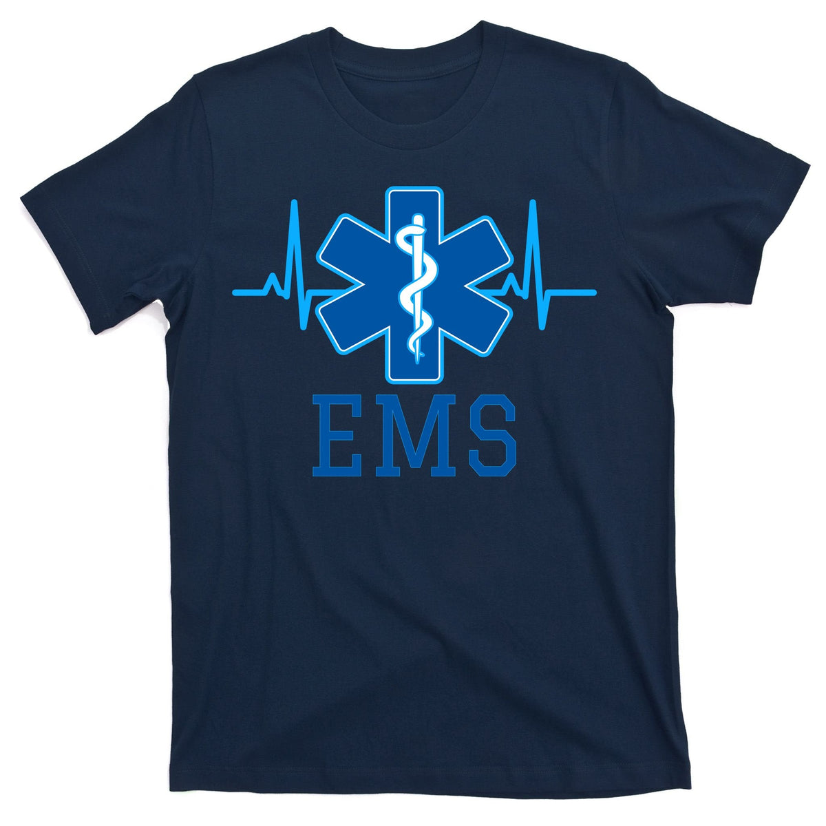 EMS Emergency Medical Services Pulse Logo T-Shirt product image 1