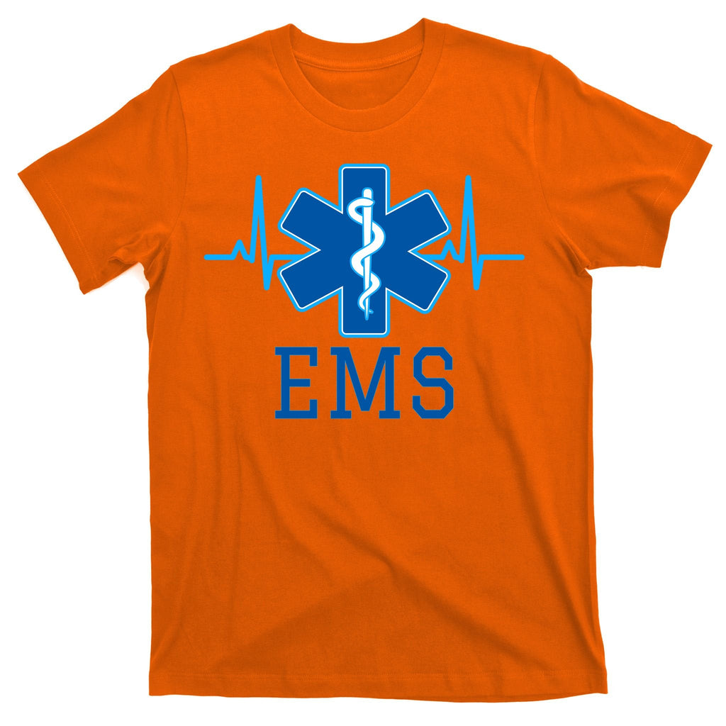EMS Emergency Medical Services Pulse Logo T-Shirt product image 5