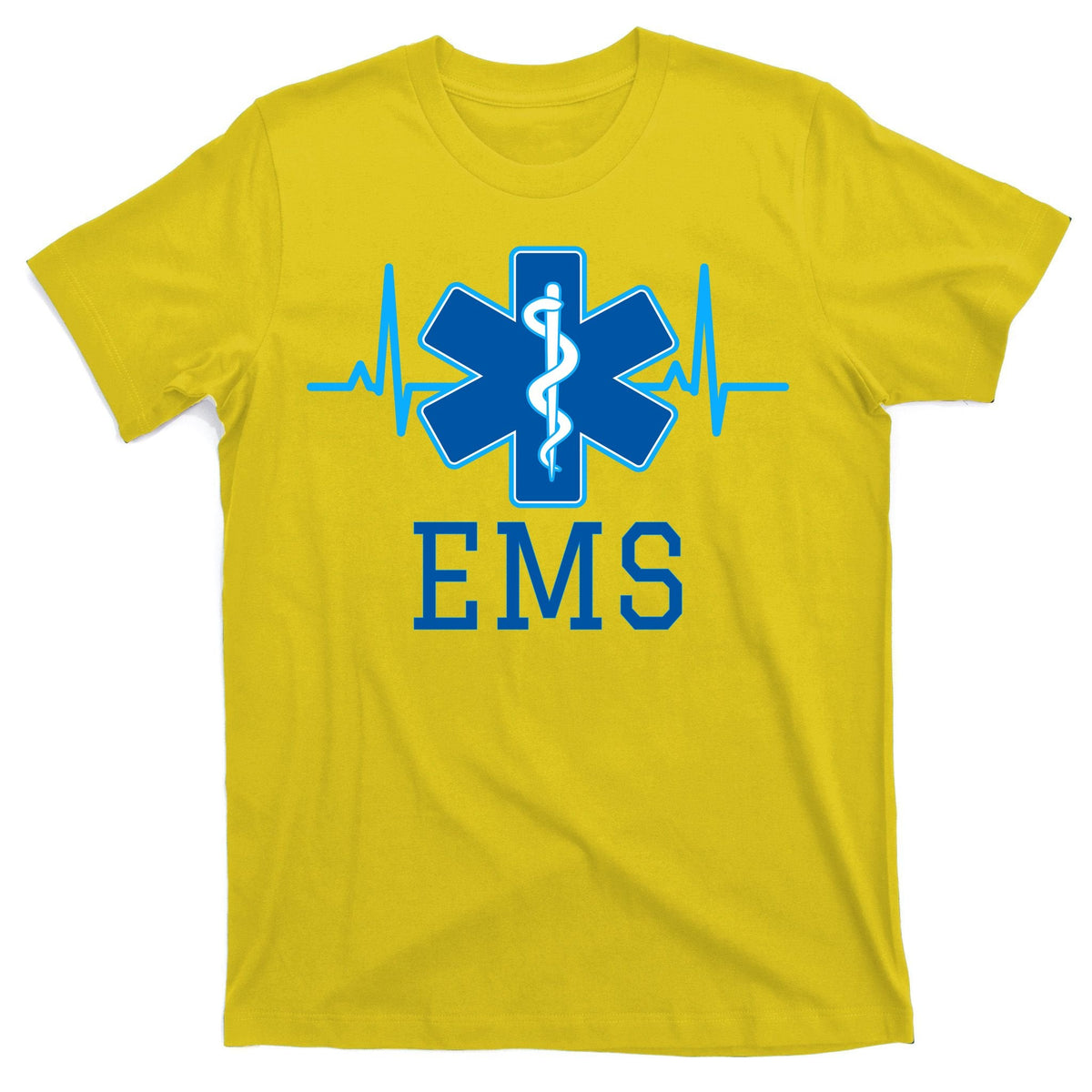 EMS Emergency Medical Services Pulse Logo T-Shirt product image 3