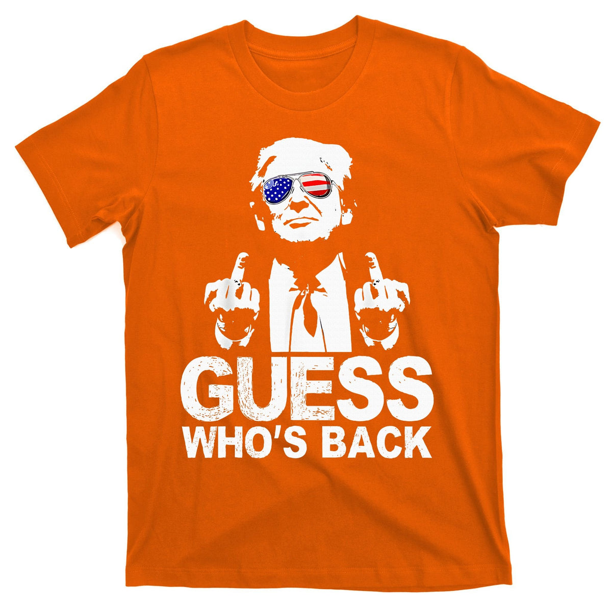 Funny Guess WhoS Back President Donald Trump Middle Finger product image 3