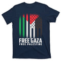 Free Gaza Palestine US Flag colors T-Shirt product image 1
