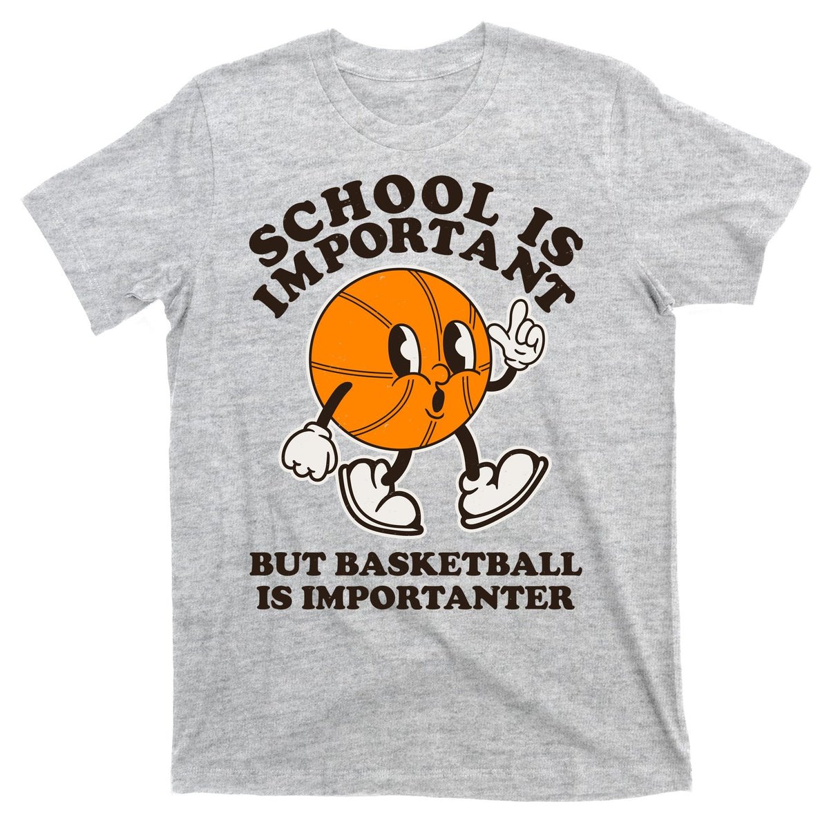 Funny Retro School Is Important But Basketball Is product image 9