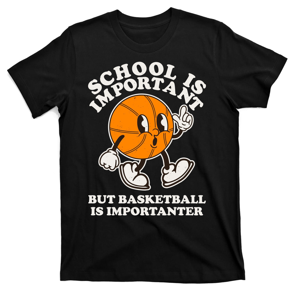 Funny Retro School Is Important But Basketball Is product image 7