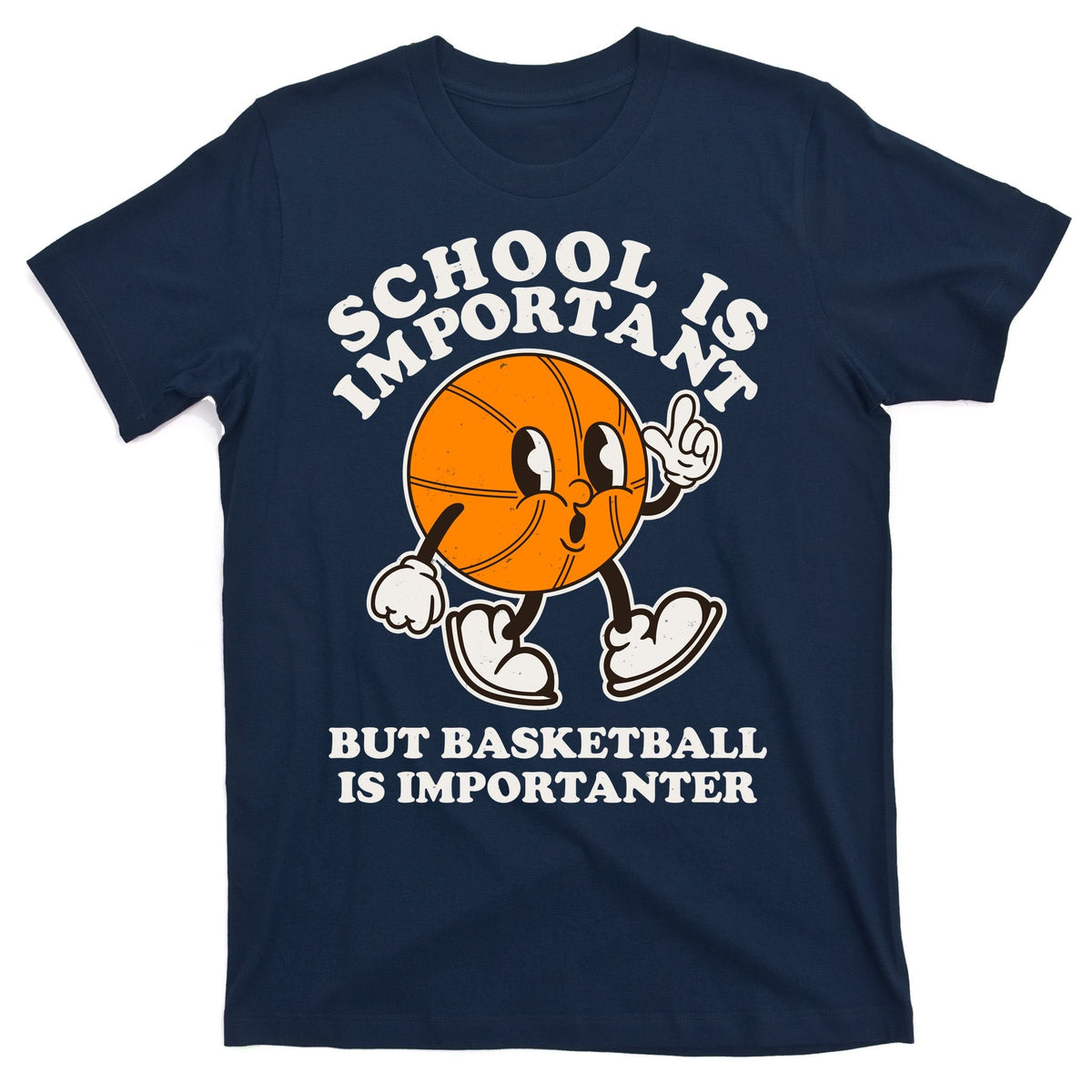 Funny Retro School Is Important But Basketball Is product image 1