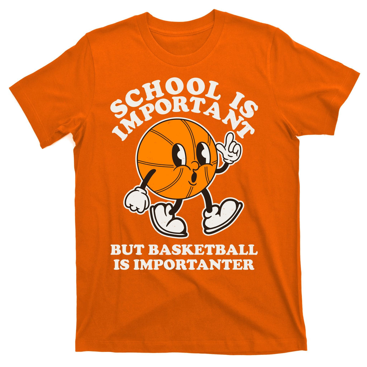 Funny Retro School Is Important But Basketball Is product image 5