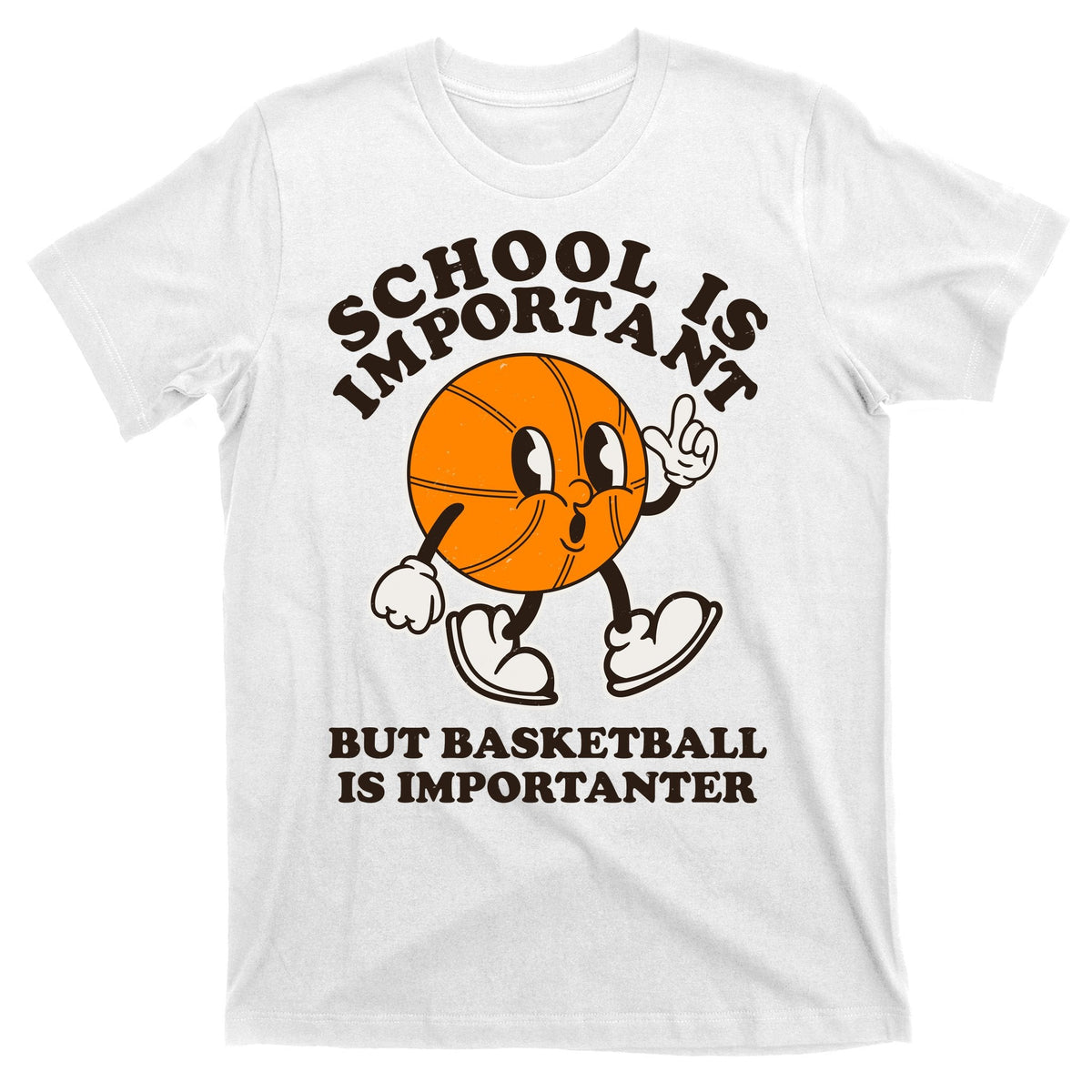 Funny Retro School Is Important But Basketball Is product image 11
