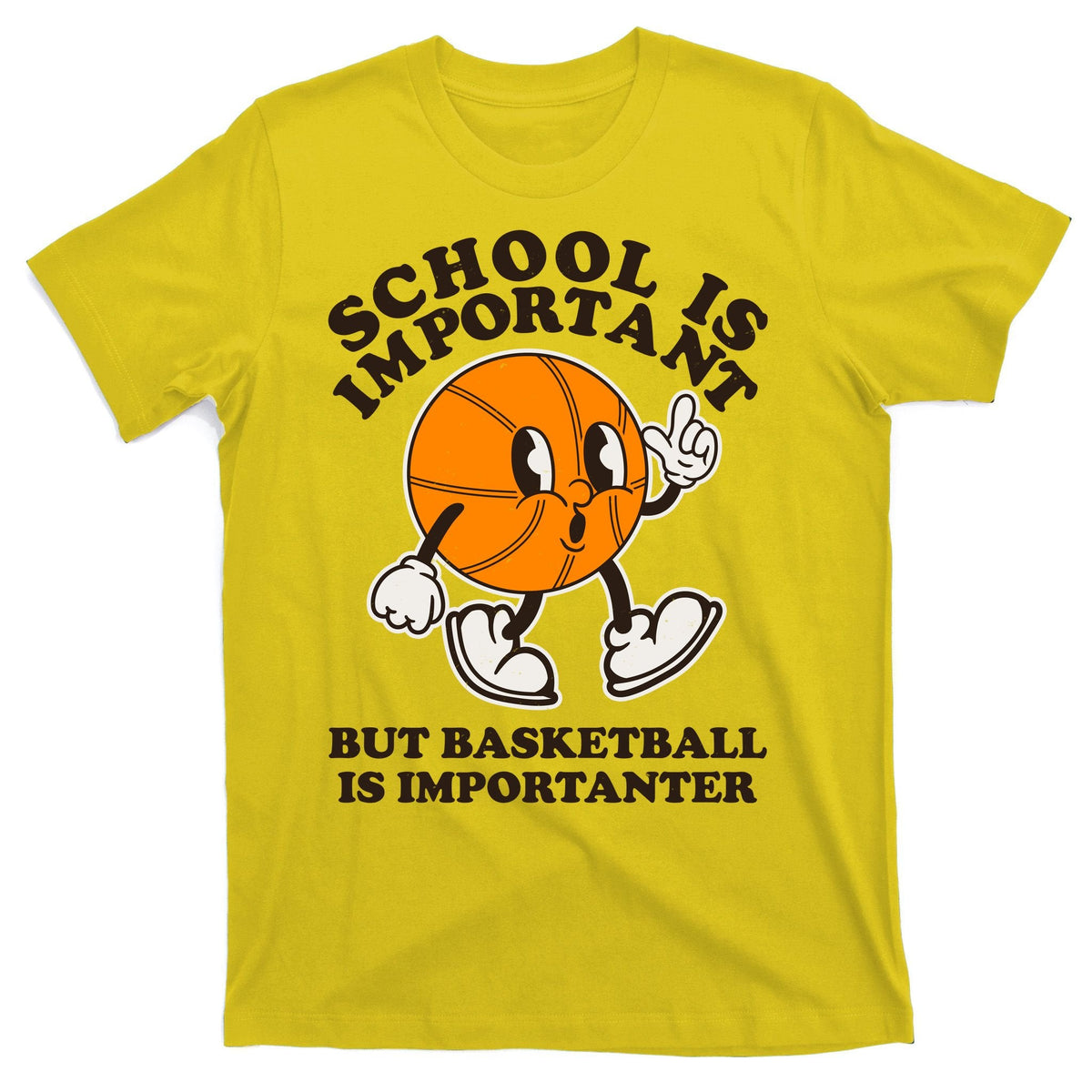 Funny Retro School Is Important But Basketball Is product image 3
