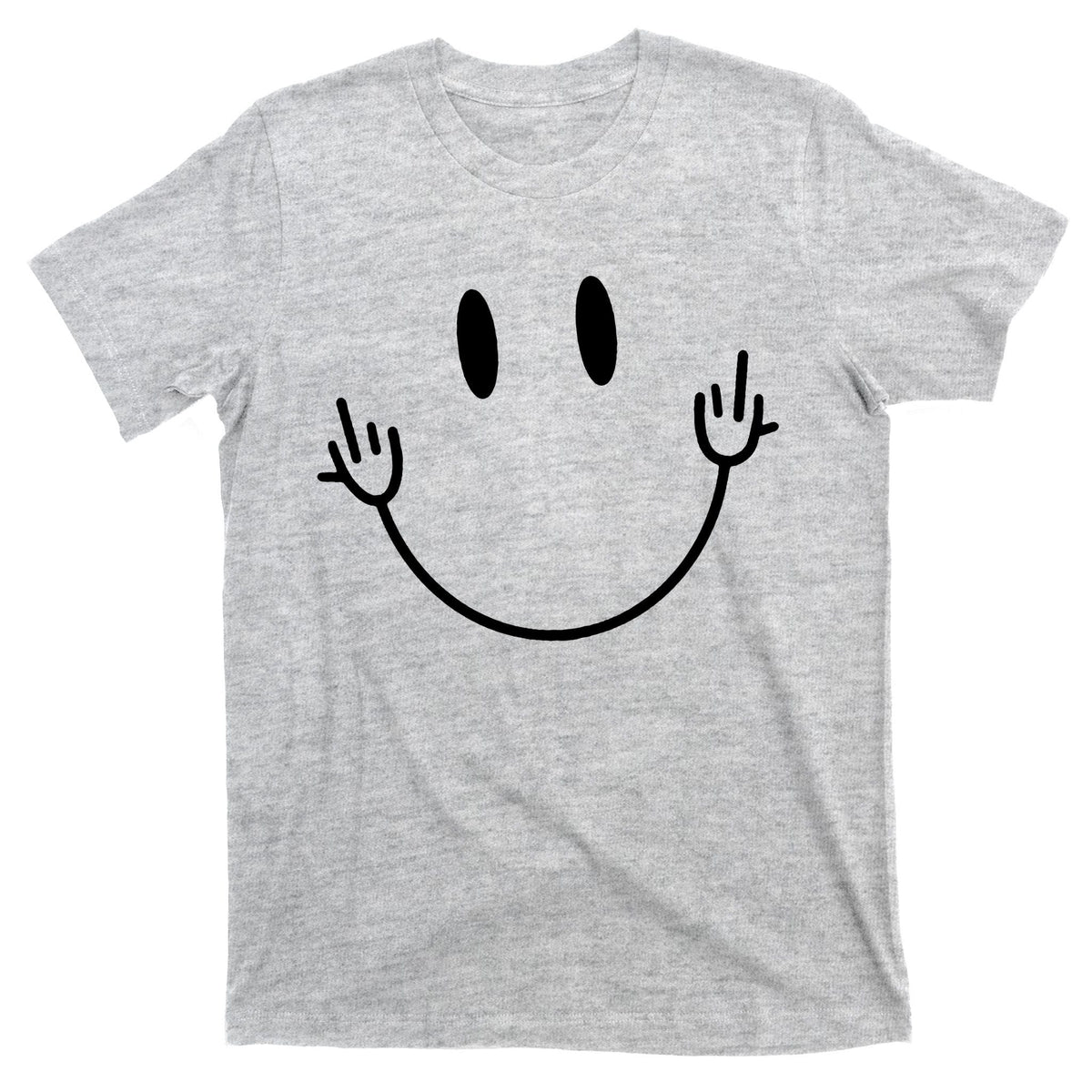 Funny Smiley Middle Finger Smile Face T-Shirt product image 9