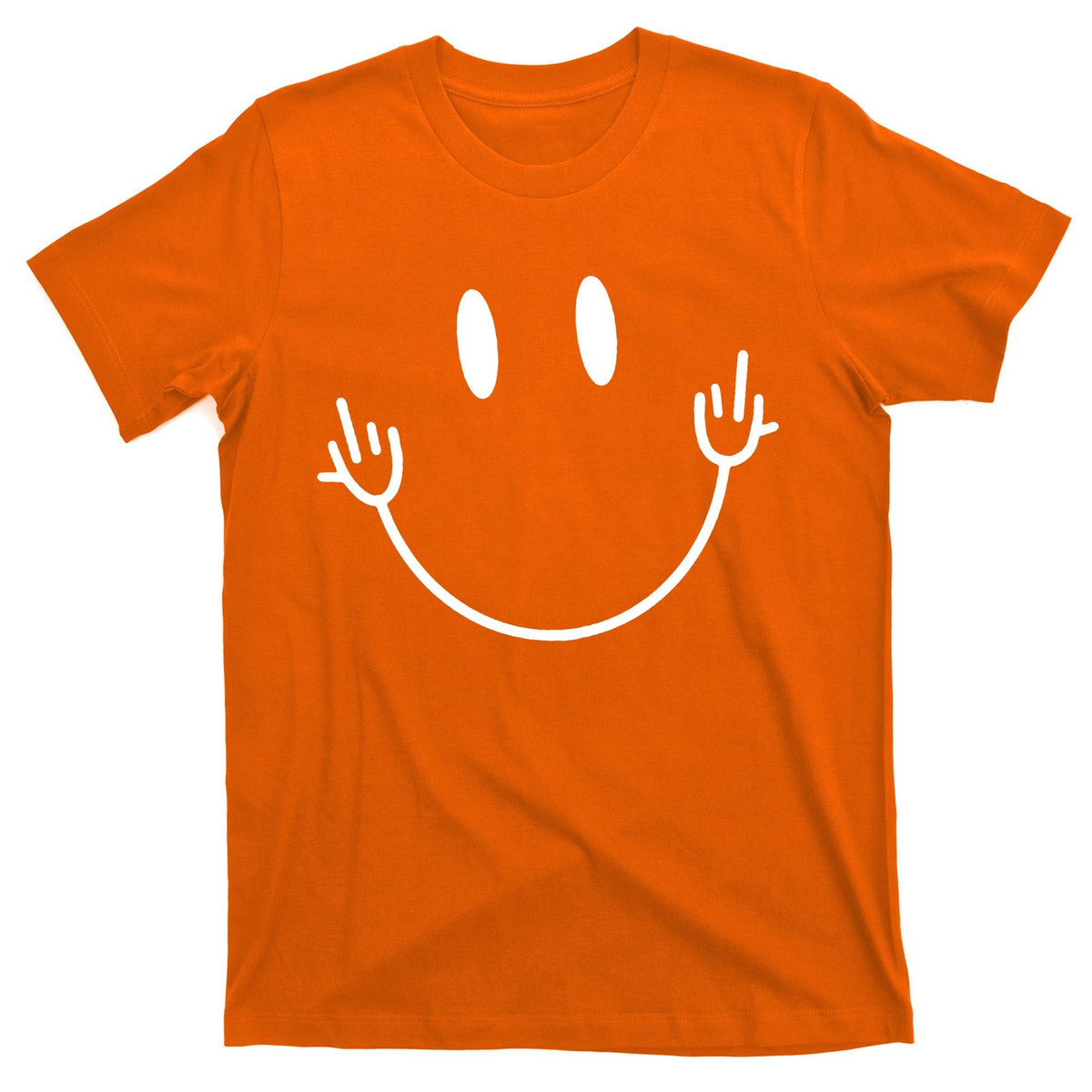 Funny Smiley Middle Finger Smile Face T-Shirt product image 5