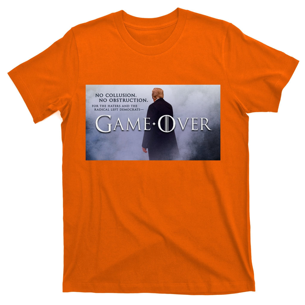 Game Over Donald J Trump No Collusion T-Shirt product image 5
